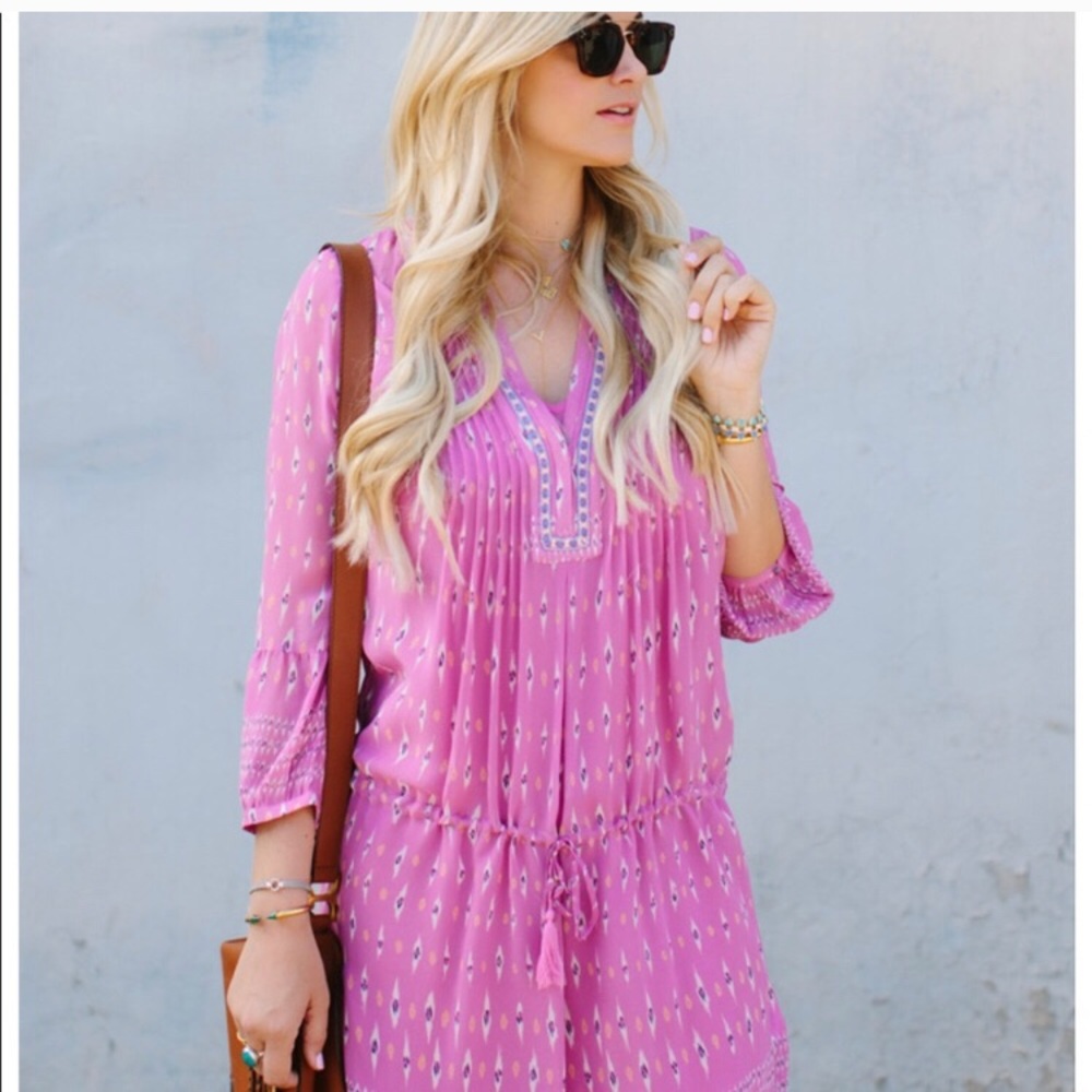 New with Tags Joie Suerte Boho Print Pink Dress 🌸